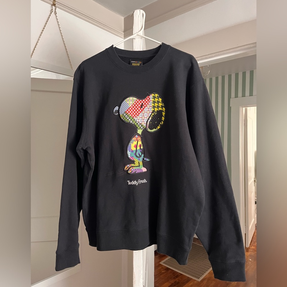 NWT Teddy Fresh Quilted Snoopy Crewneck